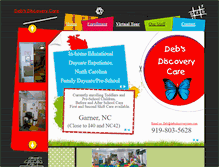 Tablet Screenshot of debsdiscoverycare.com